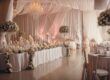 Banquet table decorated with flowers and candles in Sydney
